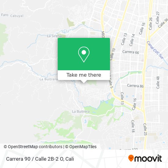 Mapa de Carrera 90 / Calle 2B-2 O