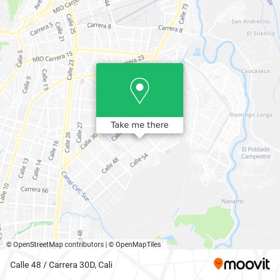 Mapa de Calle 48 / Carrera 30D