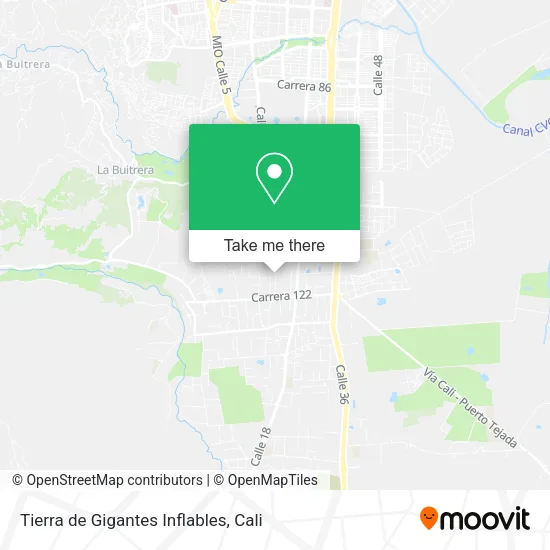 Tierra de Gigantes Inflables map
