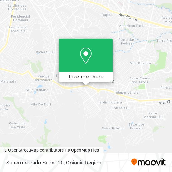 Supermercado Super 10 map