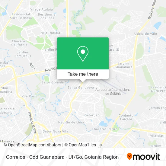 Correios - Cdd Guanabara - Uf / Go map