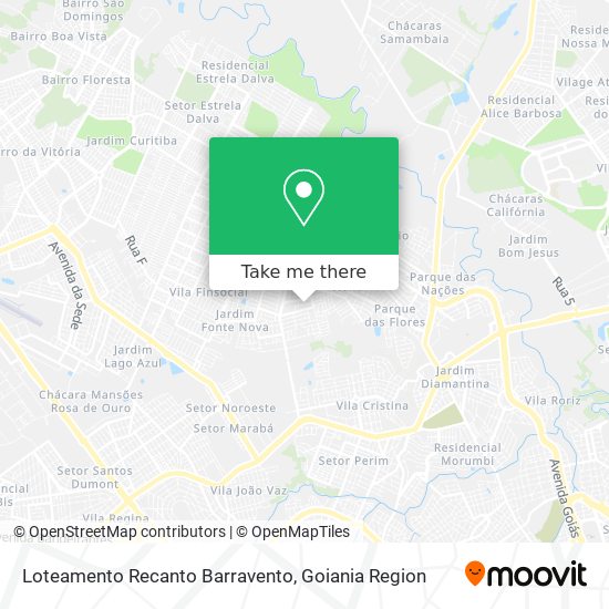 Loteamento Recanto Barravento map