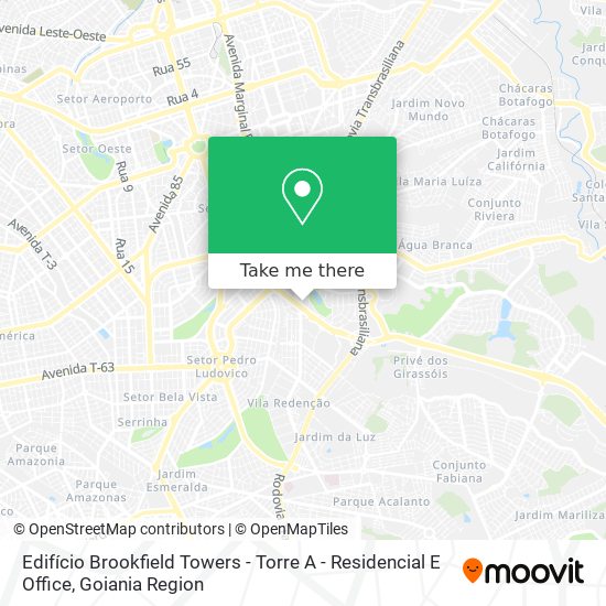 Mapa Edifício Brookfield Towers - Torre A - Residencial E Office