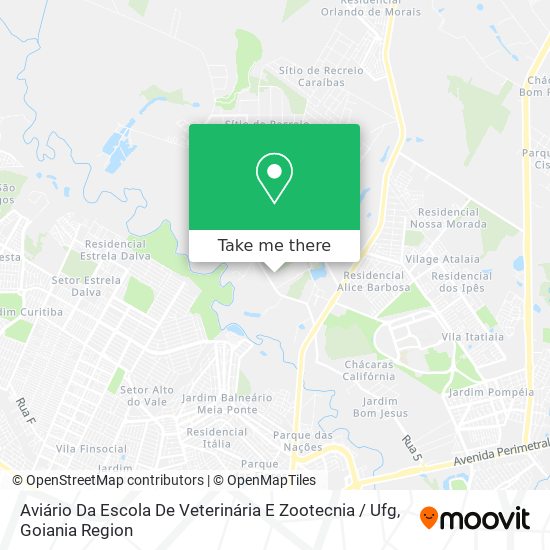 Mapa Aviário Da Escola De Veterinária E Zootecnia / Ufg