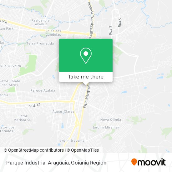 Parque Industrial Araguaia map