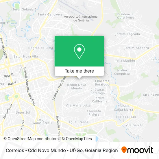 Correios - Cdd Novo Mundo - Uf / Go map