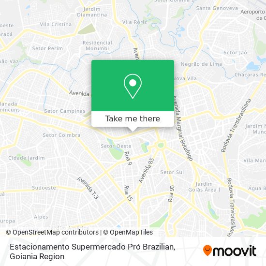 Estacionamento Supermercado Pró Brazilian map