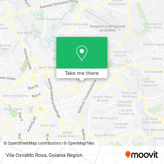 Mapa Vila Osvaldo Rosa