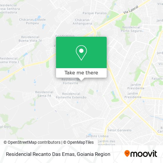 Mapa Residencial Recanto Das Emas