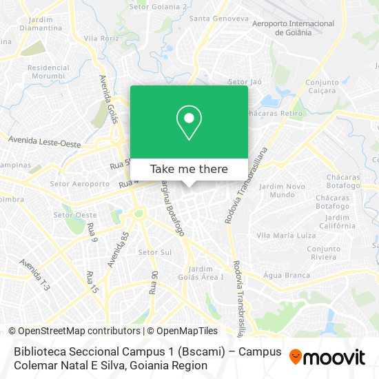 Mapa Biblioteca Seccional Campus 1 (Bscami) – Campus Colemar Natal E Silva