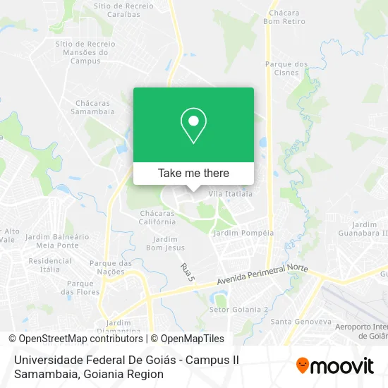 Universidade Federal De Goiás - Campus II Samambaia map