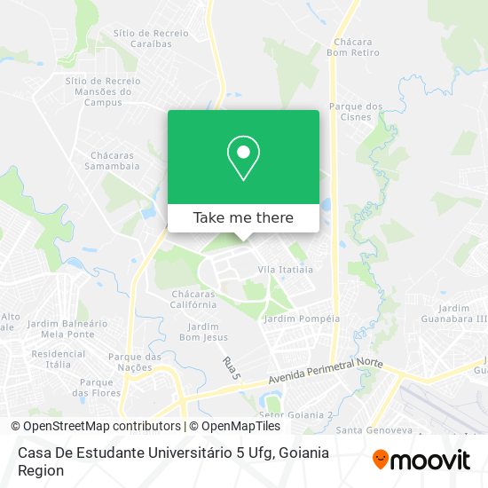 Mapa Casa De Estudante Universitário 5 Ufg