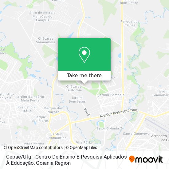 Cepae / Ufg - Centro De Ensino E Pesquisa Aplicados À Educação map