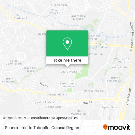 Supermercado Tabocão map