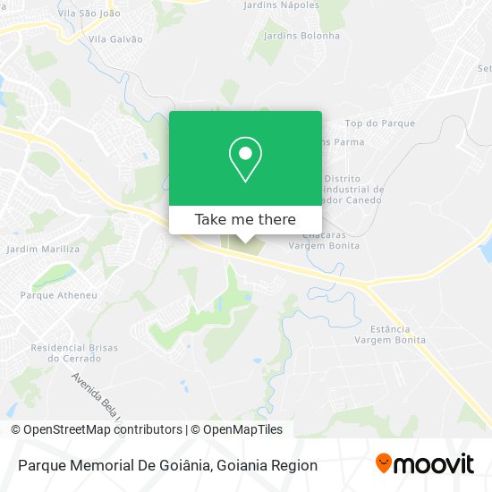 Mapa Parque Memorial De Goiânia