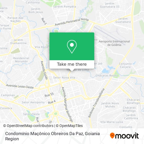 Condomínio Maçônico Obreiros Da Paz map