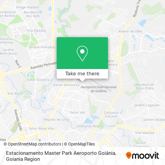 Mapa Estacionamento Master Park Aeroporto Goiânia