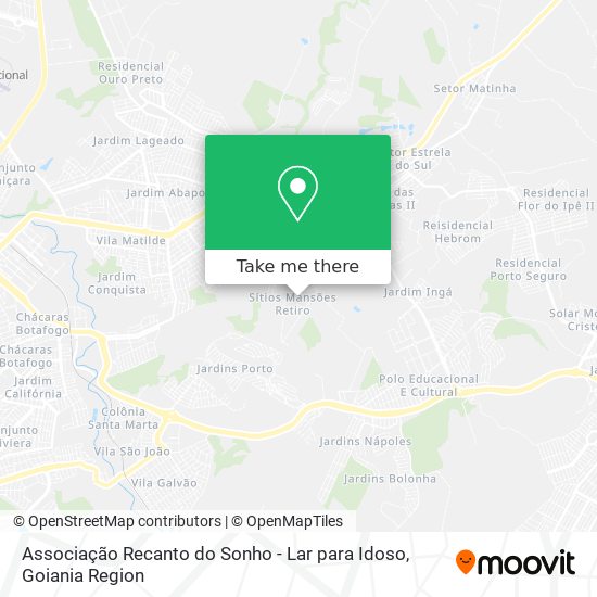 Associação Recanto do Sonho - Lar para Idoso map