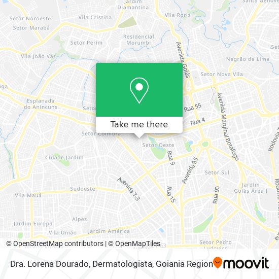 Dra. Lorena Dourado, Dermatologista map