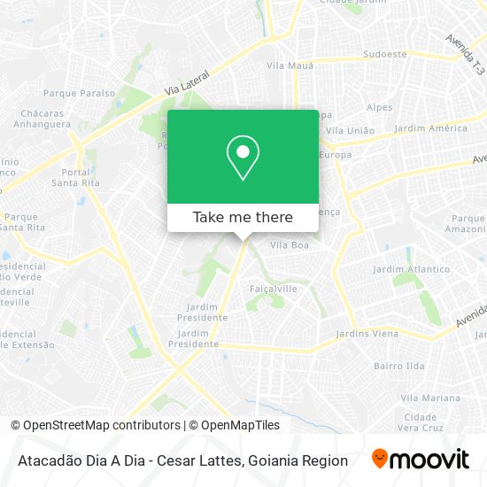 Atacadão Dia A Dia - Cesar Lattes map