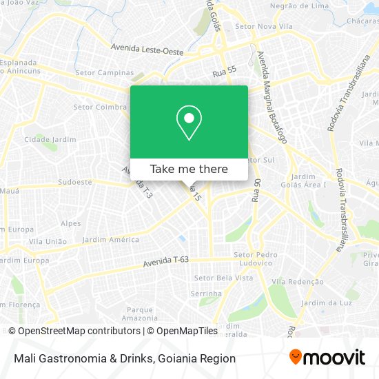 Mali Gastronomia & Drinks map
