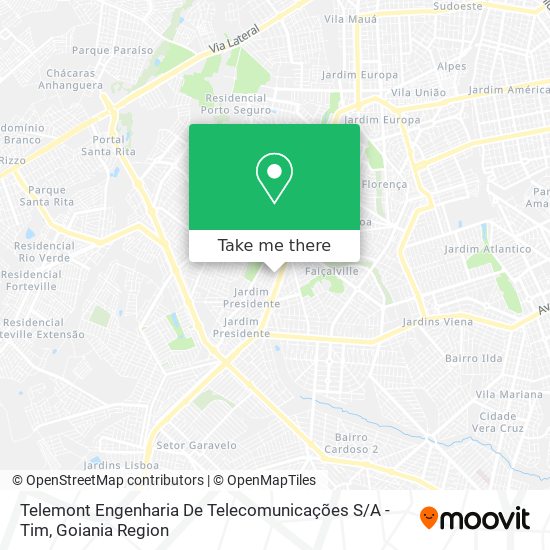 Telemont Engenharia De Telecomunicações S / A - Tim map