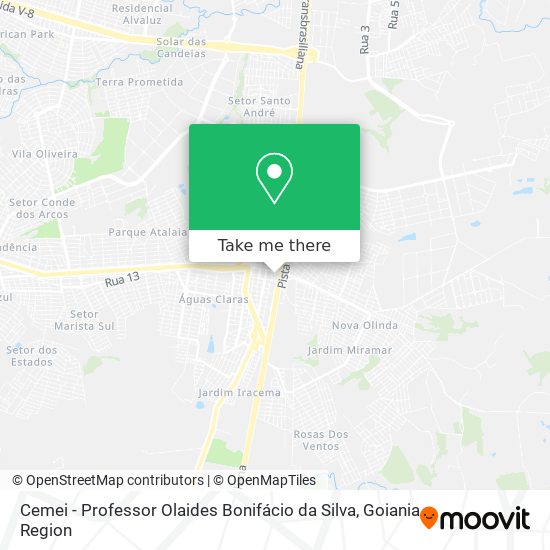 Cemei - Professor Olaides Bonifácio da Silva map