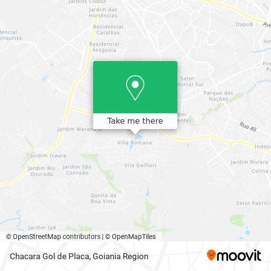 Chacara Gol de Placa map