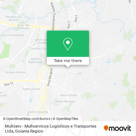 Multserv - Multservicos Logisticos e Transportes Ltda map