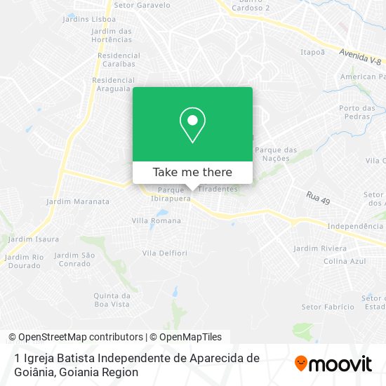 1 Igreja Batista Independente de Aparecida de Goiânia map