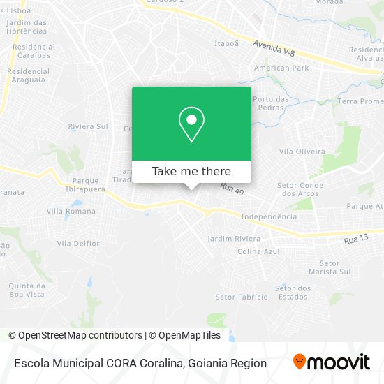 Escola Municipal CORA Coralina map