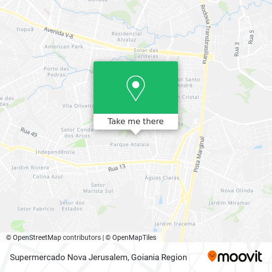 Mapa Supermercado Nova Jerusalem