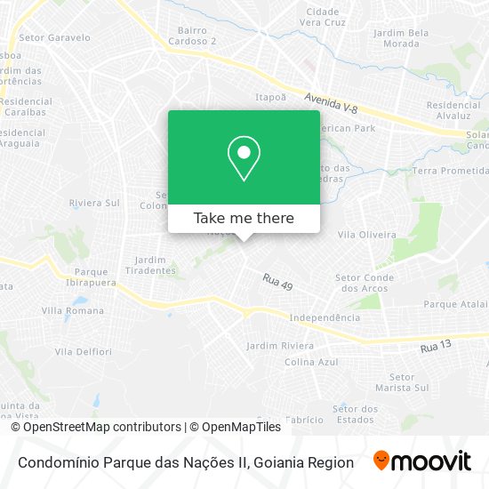 Mapa Condomínio Parque das Nações II