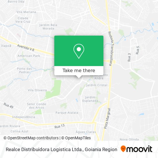 Realce Distribuidora Logistica Ltda. map