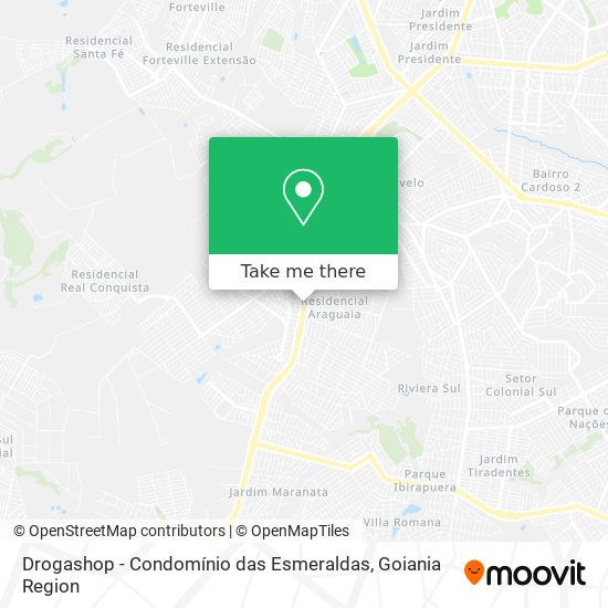 Drogashop - Condomínio das Esmeraldas map