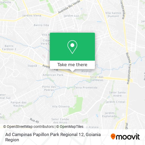 Ad Campinas Papillon Park Regional 12 map