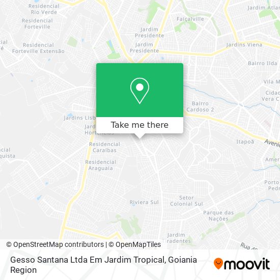 Gesso Santana Ltda Em Jardim Tropical map