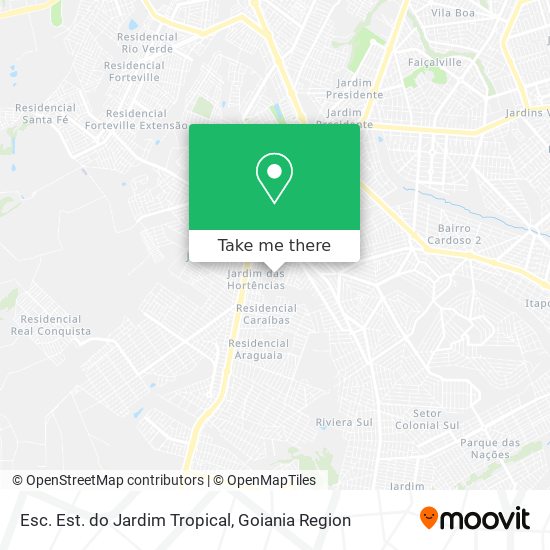 Mapa Esc. Est. do Jardim Tropical