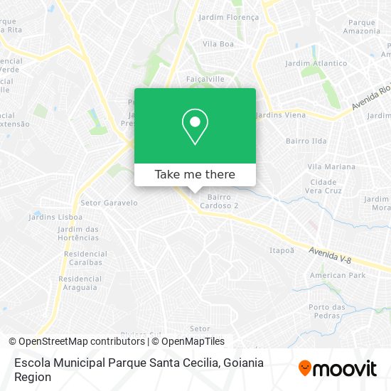 Mapa Escola Municipal Parque Santa Cecilia