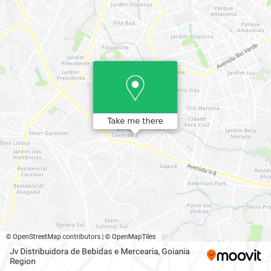 Jv Distribuidora de Bebidas e Mercearia map