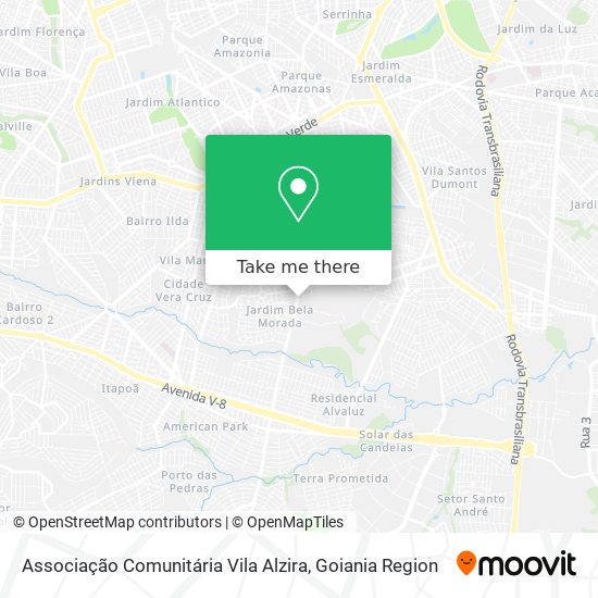 Associação Comunitária Vila Alzira map