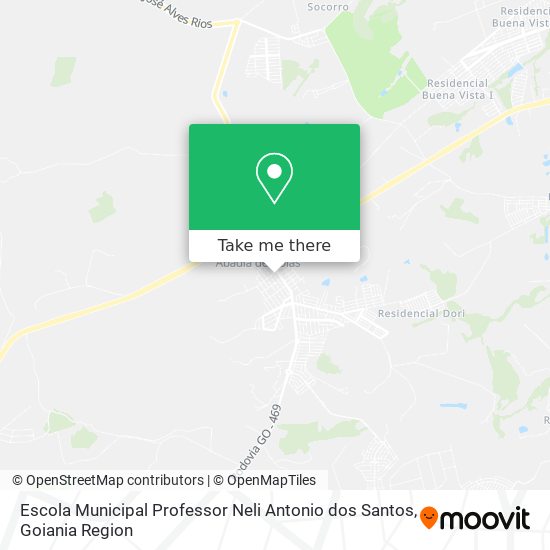 Mapa Escola Municipal Professor Neli Antonio dos Santos