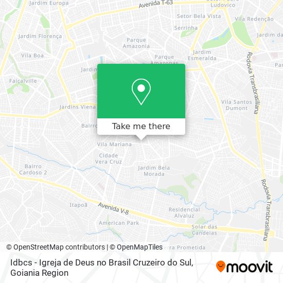 Idbcs - Igreja de Deus no Brasil Cruzeiro do Sul map