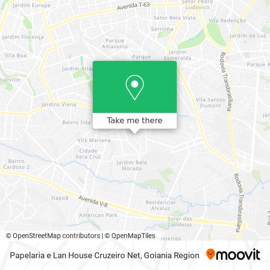 Mapa Papelaria e Lan House Cruzeiro Net