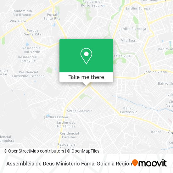 Assembléia de Deus Ministério Fama map