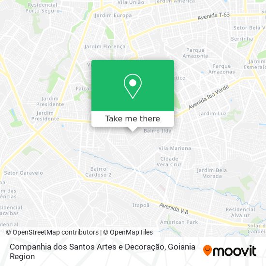 Mapa Companhia dos Santos Artes e Decoração