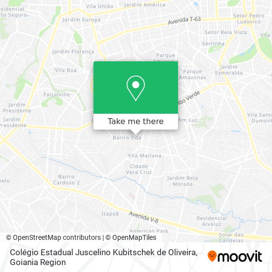 Colégio Estadual Juscelino Kubitschek de Oliveira map
