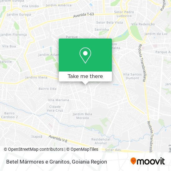 Betel Mármores e Granitos map