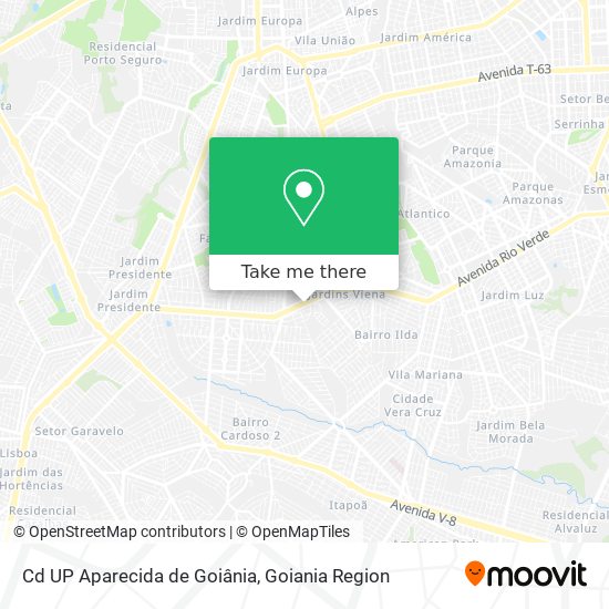 Cd UP Aparecida de Goiânia map