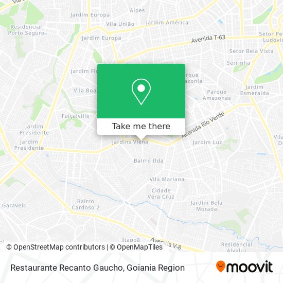 Mapa Restaurante Recanto Gaucho